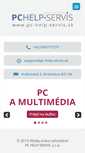 Mobile Screenshot of pc-help-servis.sk